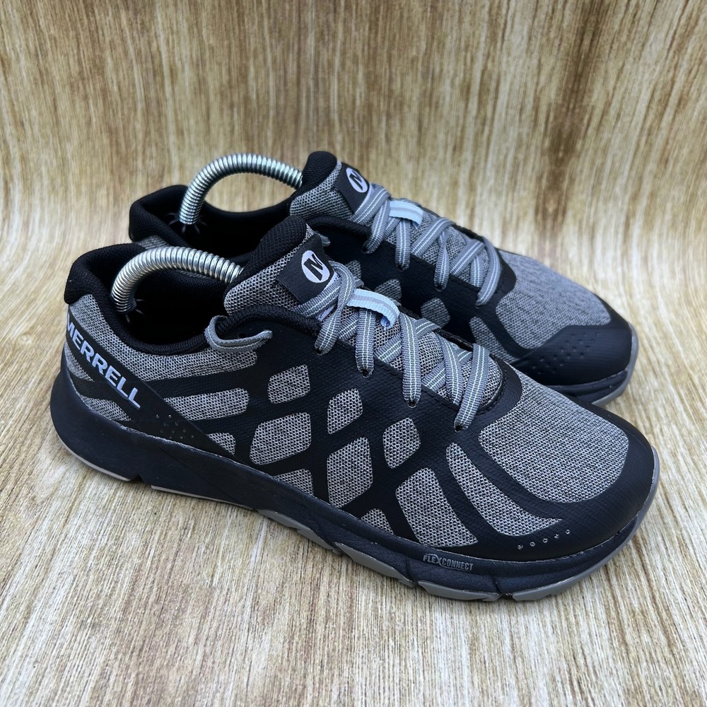 Merrell Bare Access Flex 2 Women's 6 Barefoot Shoes Black Grey Minimalist J49066